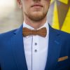 Drevený pánsky motýlik Aricia orech "MARKstyle"