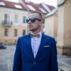 Drevený pánsky motýlik Aglais prírodný "MARKstyle"