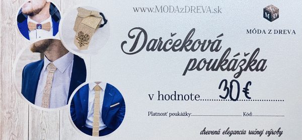 Darčeková poukážka 30