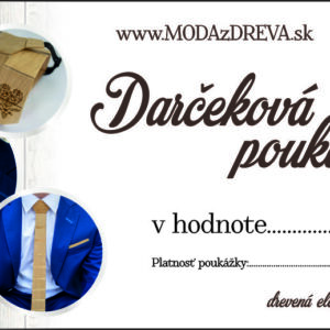 Darčeková poukážka kravaty